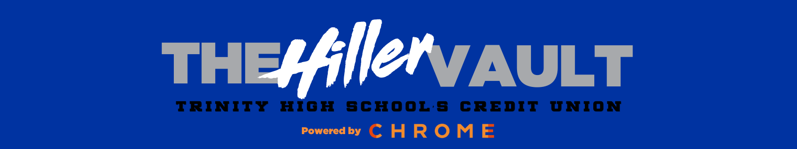 Trinity banner sponsored by CHROME