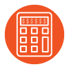 icon with calculator