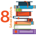 8 School Districts Icon