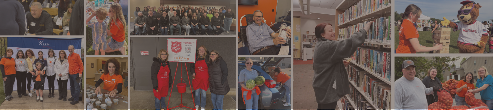 Employees volunteering