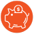 Piggy Bank Icon for Savings